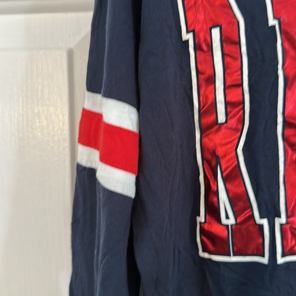 NWT Campus Lifestyle Baseball Boston Red Sox Navy Blue Long Sleeve Shirt Size M - Picture 7 of 8